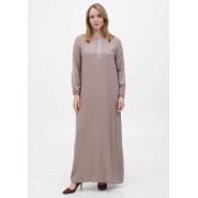 Сіро-бежева кежуал сукня Juliet deluxe однотонна 33438